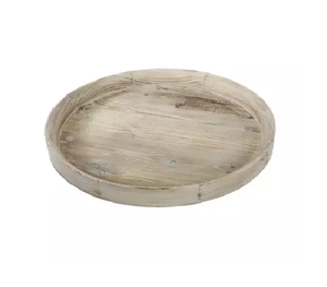 Plateau rond en bois pour café, sandwichs, fruits et snacks – Plateau de service alimentaire en bois – Vendeur indien – Prix abordable – Plateaux de service alimentaire en bois - Product Image 2