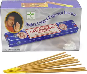 Doğal el yapımı tütsü sopa Satya Sai Nag champa her ihracat kalite hindistan'da yapılan