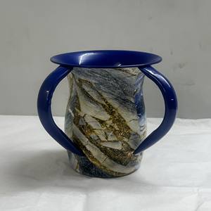 ถ้วยล้างมือแบบจูไดก้า พร้อมหูจับสองข้าง ทำจากสแตนเลส สำหรับพิธีกรรมก่อนและหลังการรับประทานอาหาร ภาชนะสำหรับชาวชาวยิว - Product Image 6