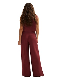 Conjunto de traje de chaleco y pantalones plisados para mujer, ropa de trabajo sin arrugas, trajes formales de negocios de 2 piezas para mujer 2026 - Product Image 2
