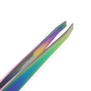 Pince à épiler de précision en acier inoxydable de luxe, haute qualité, pointe droite, outil de beauté pour un soin détaillé des sourcils - Product Image 5