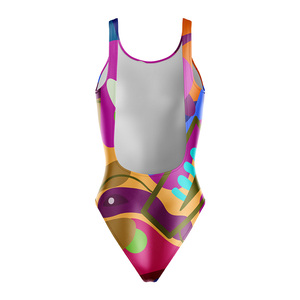 Traje de Baño de Una Pieza Sublimado al por Mayor para Mujer, Diseño Personalizado, Proveedor de Trajes de Baño Deportivos - Product Image 6