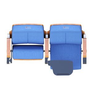 Chaise d'auditorium professionnelle construite avec un cadre métallique renforcé et un système d'installation fixe pour les lieux publics - Product Image 3