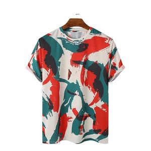 Service OEM Impression DTF T-shirts respirants style streetwear délavés au soleil pour hommes – Vente en gros - Product Image 1