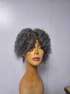 Peluca Completa de Cabello Humano 100% Natural con Cabello Rizado Indio Remy - Product Image 3