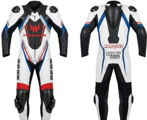 Men’s Custom Cowhide/Kangaroo Leather Racing 1Pc Suit Jumpsuit/Traje with CE <b>Level</b> 2 Armor | Custom OEM Manufacturer - Product Image 1