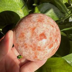 Natural Peach Moonstone <b>Crystal</b> Sphere Handmade Eco-friendly Polished Healing <b>Crystal</b> <b>Ball</b> Reiki Meditation Gemstone Feng Shui - Product Image 4