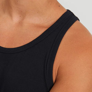 Camiseta sin mangas profesional para hombre, 100% algodón, de secado rápido, transpirable, estilo urbano. - Product Image 4