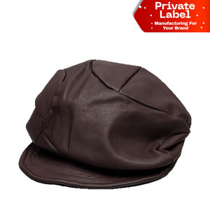 Heavyweight Corduroy Fiddler <b>Cap</b> Retro Autumn Winter Newsboy <b>Hat</b> Classic Rope & Button Detail Fiddler <b>Cap</b> Structured Marine Sai - Product Image 1
