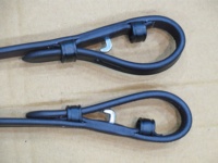 Rênes en cuir de cheval FAB International FIR856 de haute qualité avec poignée en caoutchouc, couleur, taille et logo personnalisables, prix export