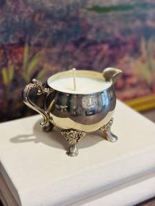 <b>Small</b> Metal Candle Vessels Decorative Candle Container For Home Interior Accent <b>Table</b> Ornament Styling Piece - Product Image 4