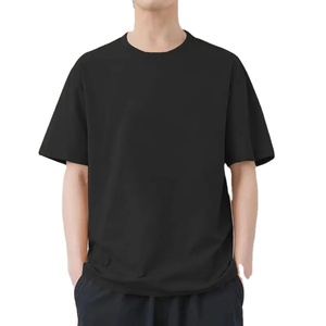 Camiseta de Alta Calidad, Corte Holgado, Hombros Caídos, Cuello Redondo, Diseño Personalizado, Tejido Regular, 100% Algodón Peinado, Formal - Product Image 3