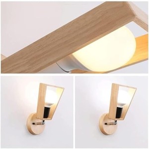 Nordic MDF Wooden <b>Wall</b> <b>Sconce</b> Lantern Wholesale | Minimalist Design - Product Image 4