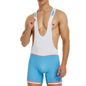 Wrestling <b>Singlets</b> Lightweight And Breathable Fabric <b>For</b> <b>Men</b> Training Practice Gym Workout And Sports Competition Use - Product Image 1