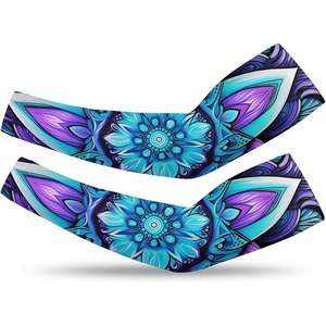 Mangas Largas Unisex con Estampado Floral por Sublimación, de Seda Helada, UPF50+, Protección Solar Refrescante, Colores Sólidos y Camuflaje - Product Image 1