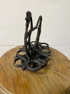 Vintage Metal Egg <b>Storage</b> <b>Basket</b> with Handle, Chicken Egg Holder for Home Use - Product Image 3