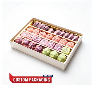 Caja de Postres de Papel Kraft Sostenible de Alta Calidad con Logotipo Personalizado para Eventos de Catering, Opciones de Forma Personalizada OEM/ODM - Product Image 1