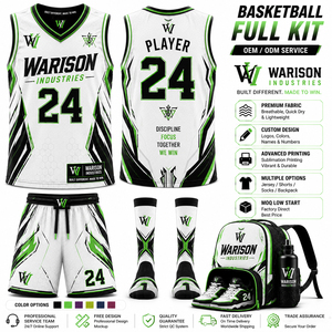 Premium Quality Breathable Basket Ball Uniform Set With Short Socks And Bag Pack Custom Name And Number Basketball Uniform Set - Product Image 5