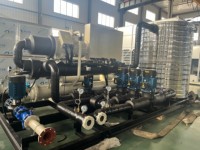 Refroidisseur TOBEL, refroidisseur à vis industriel à onduleur, eau-eau, source géothermique, refroidissement par eau, équipement de refroidissement