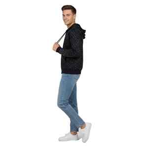 Sudadera con capucha personalizada con pedrería, estilo moderno, aspecto premium, tela de alta calidad, para uso urbano o informal. - Product Image 2