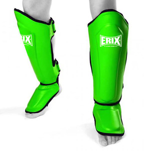 Espinilleras de Boxeo de Alta y Mejor Calidad, Protección de Piernas de PU para Kickboxing y MMA - Product Image 1