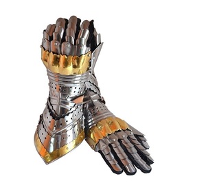 Guantes de Armadura Metálicos Medievales Decorativos Hechos a Mano por Fabricante OEM, para Cosplay, Disfraces de Halloween y Escenario - Product Image 6
