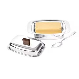 Moderna Mantequera Metálica con Tapa, Contenedor para Mantequilla, para la Encimera de la Cocina, Mesa de Comedor, Mesa de Desayuno, Presentación - Product Image 2