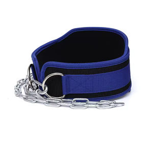 <b>Weight</b> Lifting Dip Belt Neoprene Back Belt with Chain for Gym Bodybuilding Pull up Strength <b>Training</b> Load Waist Strap Dip Belt - Product Image 1