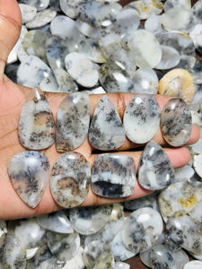 ASHU GEMS - Cabujón de Ágata Dendrítica 100% Natural Hecho a Mano de Alta Calidad, Piedra Preciosa Suelta de Rajasthan, Forma Mixta, Tamaño Personalizable - Product Image 3