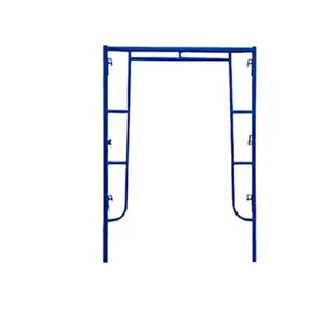 Conception pratique d'échafaudages à cadre en acier de construction de type serrure à pression bleue moderne avec options OEM - Product Image 1