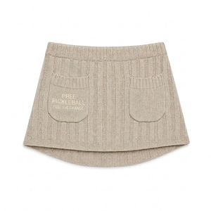 Jupe-short de pickleball pour femmes, imprimée sur mesure, en tricot, avec poches, taille élastique, couleur unie, respirante, anti-humidité, idéale pour le sport estival - Product Image 2