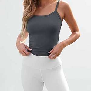 เสื้อกล้ามผู้หญิงแบบสั่งทำ สายรัดปรับได้ ทรงเข้ารูป ผ้าฝ้าย 100% เป็นมิตรกับสิ่งแวดล้อม แห้งเร็ว น้ำหนักเบา ยืดหยุ่น ระบายอากาศดี สวมใส่สบาย - Product Image 4