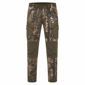 Pantalon de chasse en softshell à imprimé camouflage pour homme MEGAMAPLE, respirant, sans manches, décontracté, imperméable, en polyester, pour adultes - Product Image 1