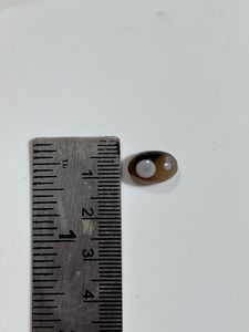 Piedra Preciosa Natural de Ágata Sulemani, Corte Ovalado, Negra y Blanca, Pulida para Joyería - Product Image 5