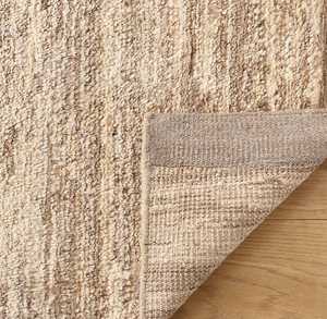 Modern Abstract Textured Hand Knotted Wool/Silk Area <b>Rug</b> Cut Pile PET Friendly Non-Slip 1 Piece Living Room Bedroom Decor - Product Image 1