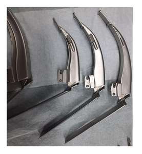 Nouvel arrivage : Set de laryngoscope à fibre optique Macintosh à usage unique, 4 lames, source d'alimentation manuelle, en acier - Product Image 5