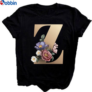 Camiseta de Moda con Estampado de Alfabeto Personalizado para Mujer, Nueva Camiseta de Verano para Parejas, Ropa Transpirable para el Día de San Valentín - Product Image 2