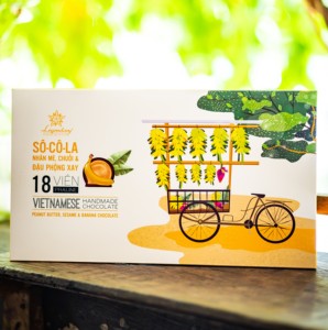 OEM ODM Full-Service <b>Chocolate</b> Box Filled With Dry Banana, Sesame And Peanut Butter For Bulk Items in Custom Packaging - Product Image 5