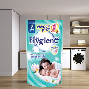 Thai Premium Hygiene 580ml vert liquide assouplissant de haute qualité doux sans odeur pour vêtements Textiles détergent utiliser verre - Product Image 1