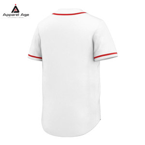 เสื้อเบสบอลคอกลมแบบติดกระดุม รุ่นใหม่ล่าสุด สั่งทำได้ตามต้องการ ระบายอากาศได้ดี สำหรับผู้ใหญ่ เหมาะสำหรับทีมเบสบอล - Product Image 3