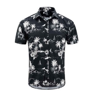 Camisas Hawaianas de Verano con Estampado Completo para Hombre, 100% Algodón, Secado Rápido, Tallas Grandes - Product Image 2
