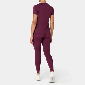 Costume deux pièces pour femmes, toutes les couleurs disponibles, manches longues, col rond, séchage rapide, respirant, écologique, antibactérien, entraînement personnalisé - Product Image 2