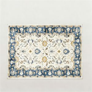 Alfombra Azul Estampada para Sala de Estar, Dormitorio, Comedor, Alfombras y Conjuntos para Diferentes Áreas - Product Image 5