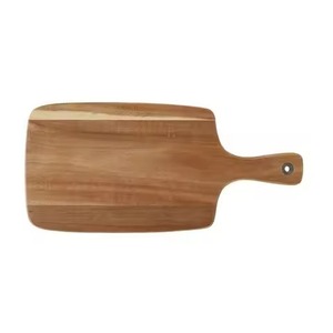 Wooden Cutting Board Acacia Wood Cutting Board Rectangular <b>Chopping</b> Block with Handle Striped Wooden Kitchen Use - Product Image 2