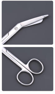 Ciseaux à pansements médicaux en acier inoxydable avec embout de sécurité pour la coupe de pansements et les soins aux patients - Product Image 6