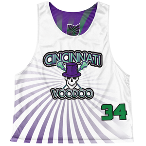 Maillots de lacrosse réversibles personnalisés légers et respirants en maille Birdseye 140 g/m² pour hommes, avec logo sublimé pour entraînement d'équipe - Product Image 4