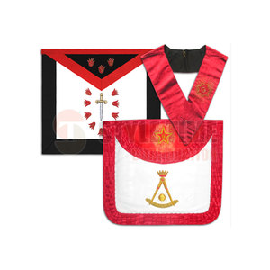 Tissu brodé élégant avec ceinture décorative et finition raffinée pour les cérémonies spéciales, régalia maçonnique - Product Image 2