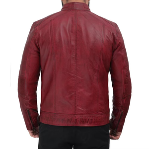 Chaqueta de Cuero de Invierno con Cuello Alto, Material de Piel de Vaca, Diseño Personalizado y Logotipo Frontal - Gran Venta en Línea, MOQ Bajo - Product Image 4