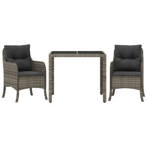 Ensemble de salle à manger de jardin gris - Product Image 2