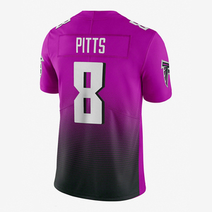 Ensemble de maillots de football américain de couleur unie pour adultes, manches courtes, 100% polyester, service OEM personnalisé disponible, séchage rapide, respirant - Product Image 4
